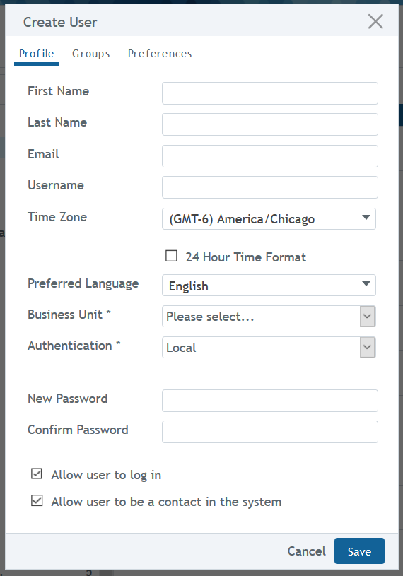 Administration – BLUE Help and Support